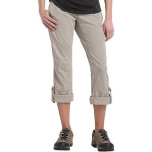Kuhl Women's Kaki Outdoor Spire Roll-Up Pants Size 4 Regular